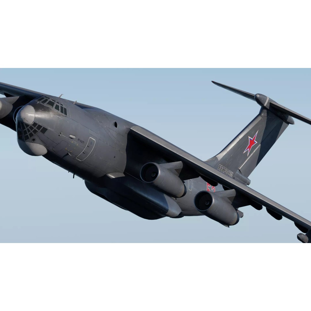 Iliouchine Il-78 3D Model – Low Poly Game Ready Aircraft, FBX, Blender - View 12