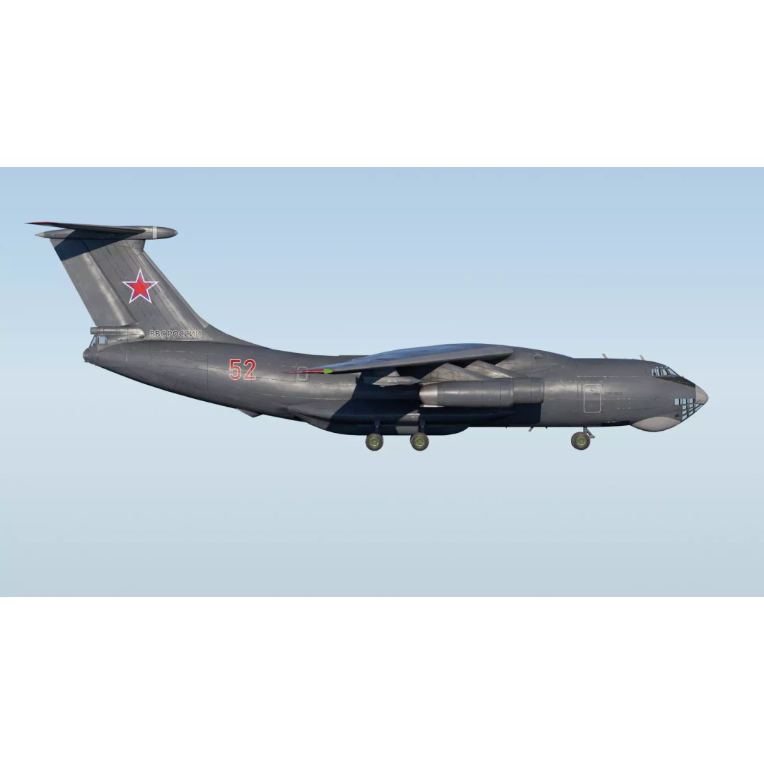 Iliouchine Il-78 3D Model – Low Poly Game Ready Aircraft, FBX, Blender - View 13