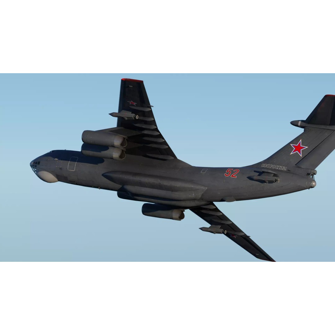 Iliouchine Il-78 3D Model – Low Poly Game Ready Aircraft, FBX, Blender - View 16