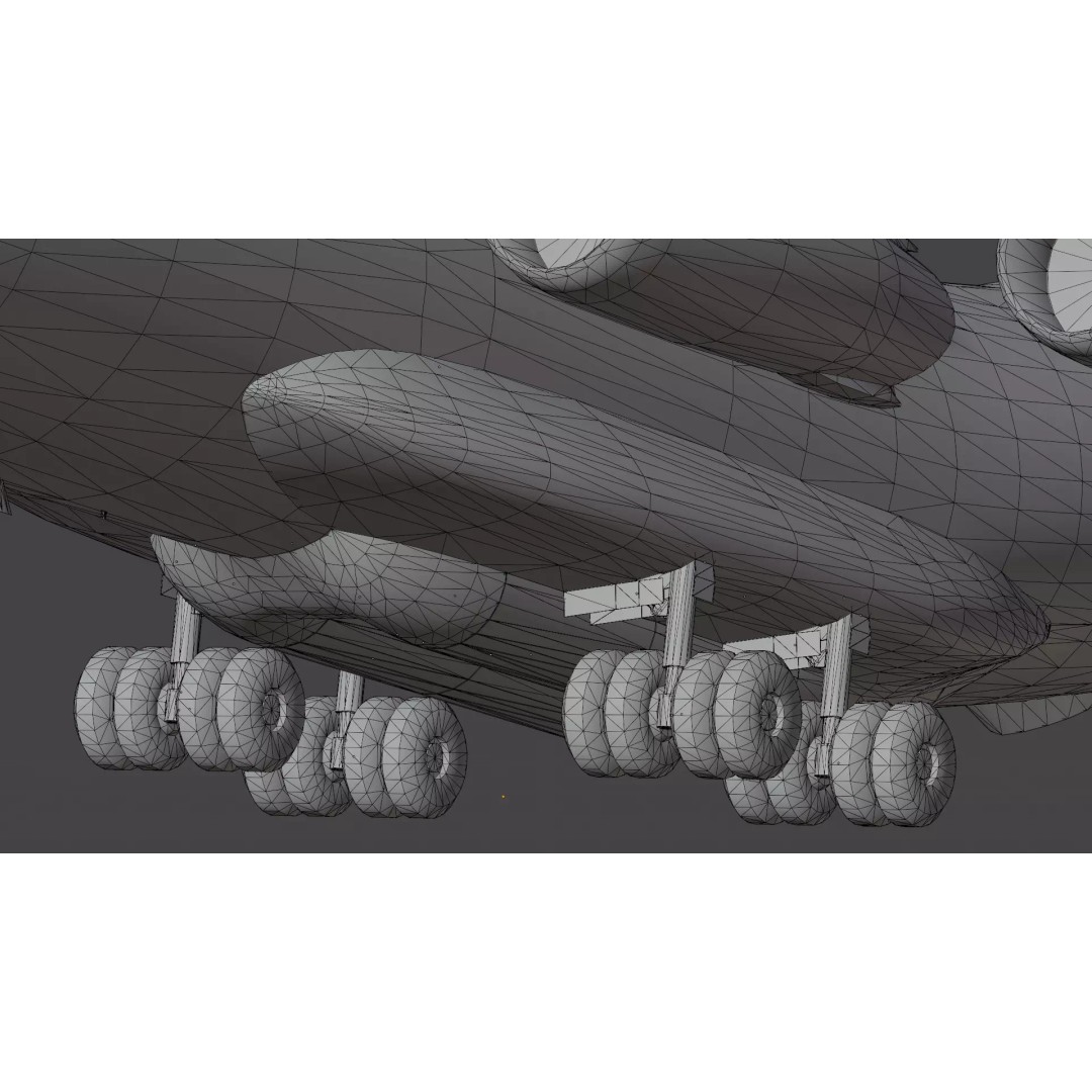 Iliouchine Il-78 3D Model – Low Poly Game Ready Aircraft, FBX, Blender - View 19