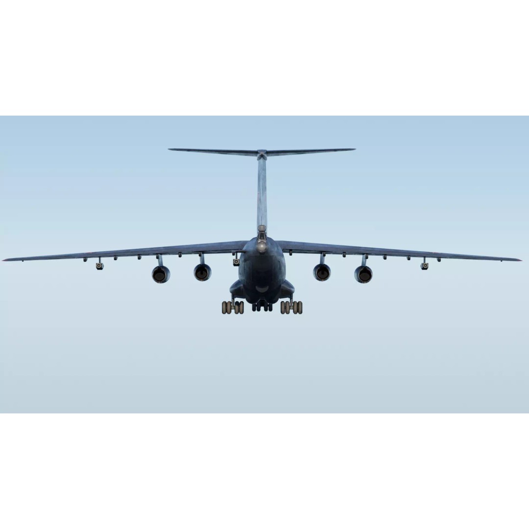 Iliouchine Il-78 3D Model – Low Poly Game Ready Aircraft, FBX, Blender - View 5
