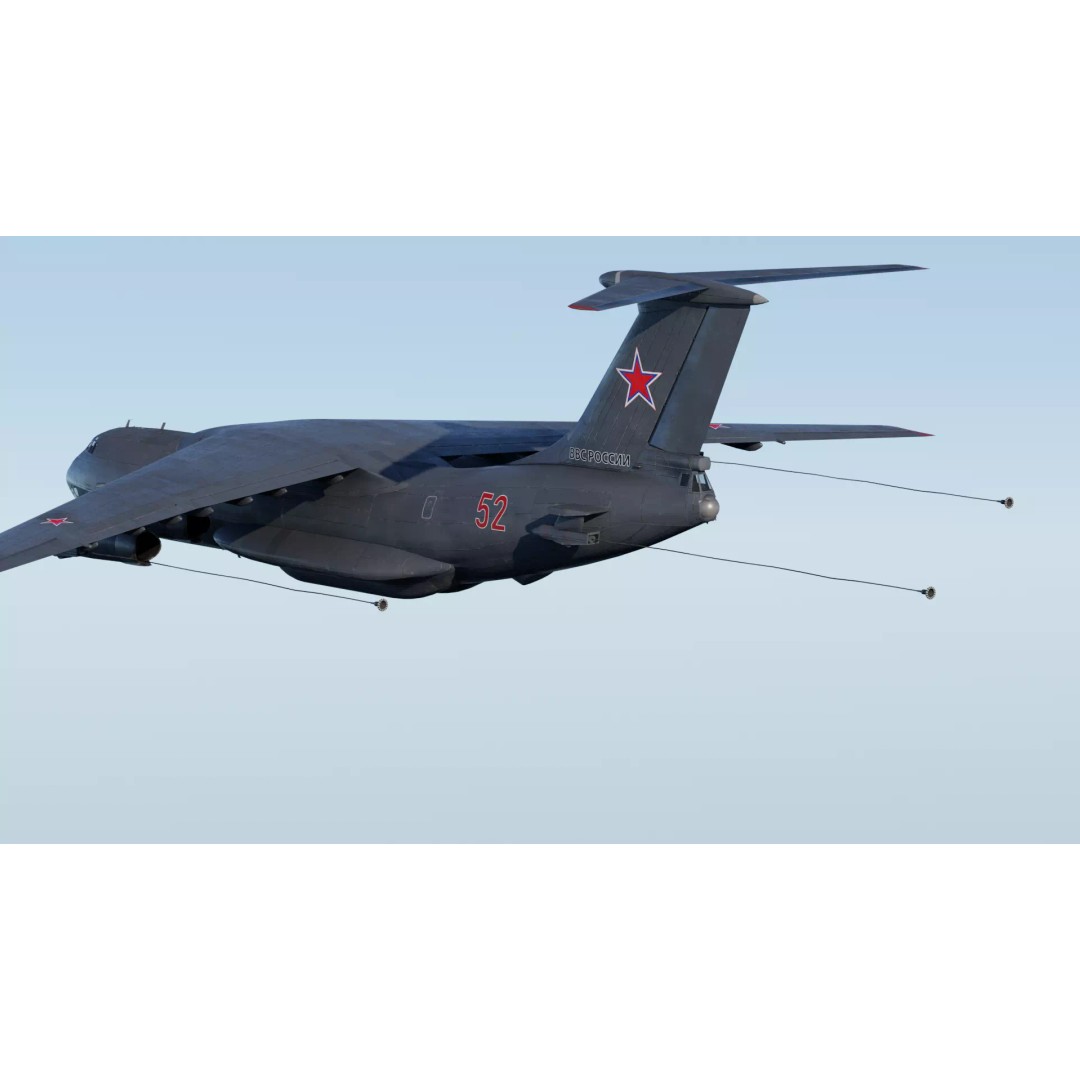 Iliouchine Il-78 3D Model – Low Poly Game Ready Aircraft, FBX, Blender - View 6