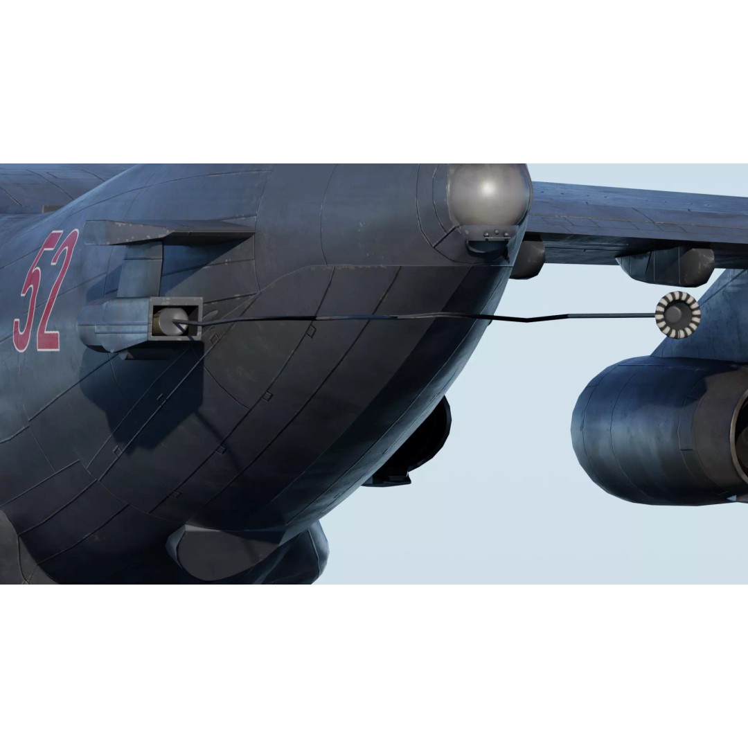Iliouchine Il-78 3D Model – Low Poly Game Ready Aircraft, FBX, Blender - View 7