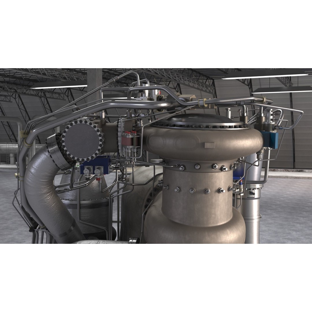 BE-4 Rocket Engine 3D Model – High Poly Space Propulsion Asset, FBX, OBJ