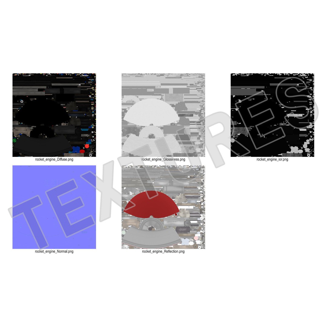 BE-4 Rocket Engine 3D Model – High Poly Space Propulsion Asset, FBX, OBJ - View 26