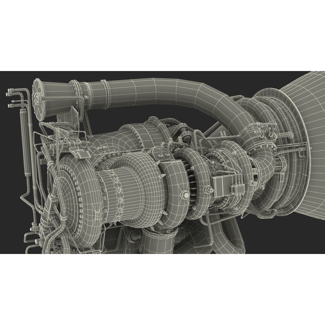 BE-4 Rocket Engine 3D Model – High Poly Space Propulsion Asset, FBX, OBJ - View 30