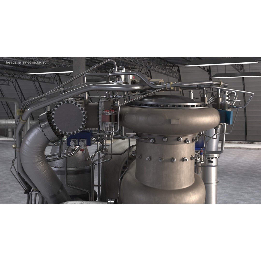 BE-4 Rocket Engine 3D Model – High Poly Space Propulsion Asset, FBX, OBJ - View 8