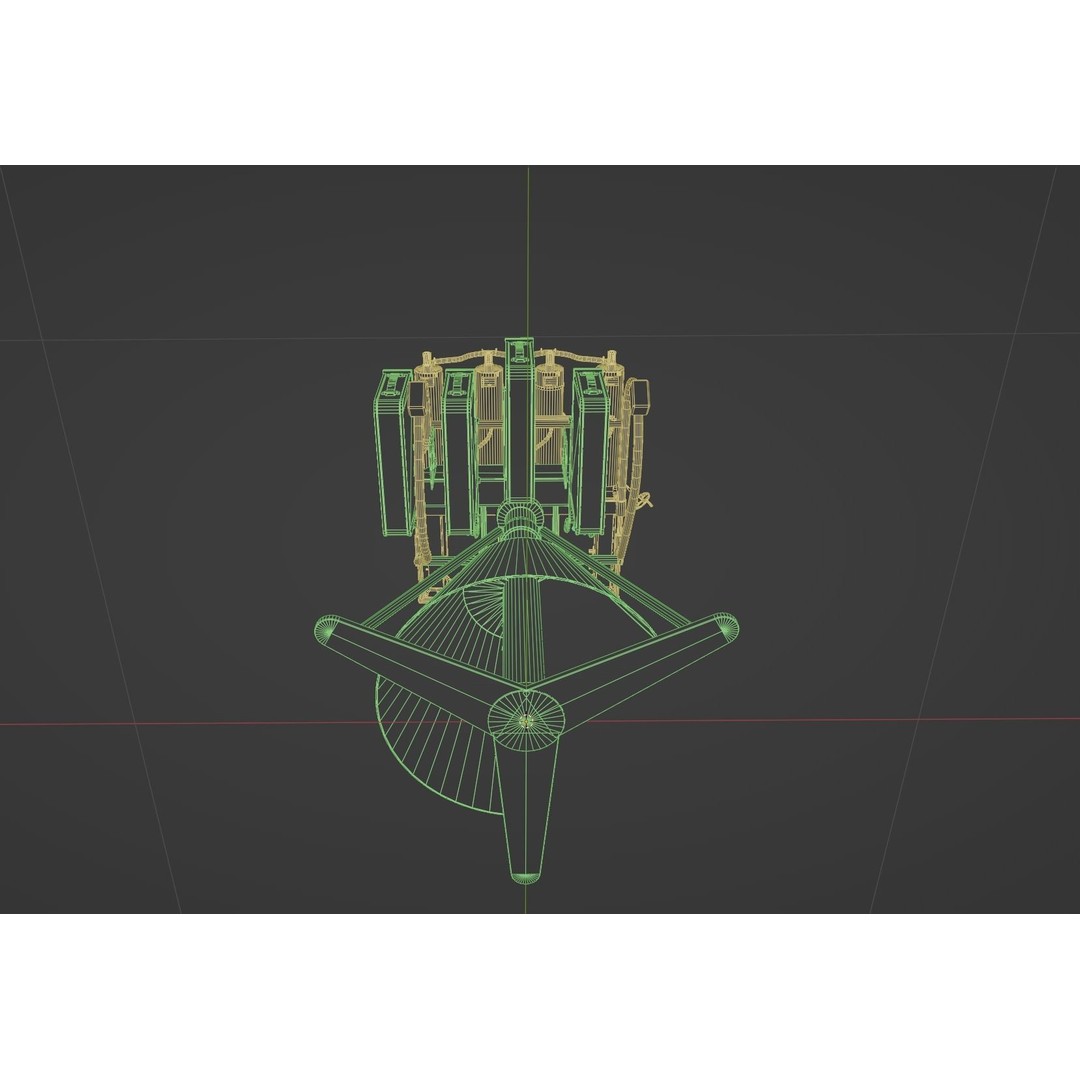 Maxim Anti Aircraft Machine Gun 3D Model – Low Poly Game Asset, FBX, OBJ - View 22