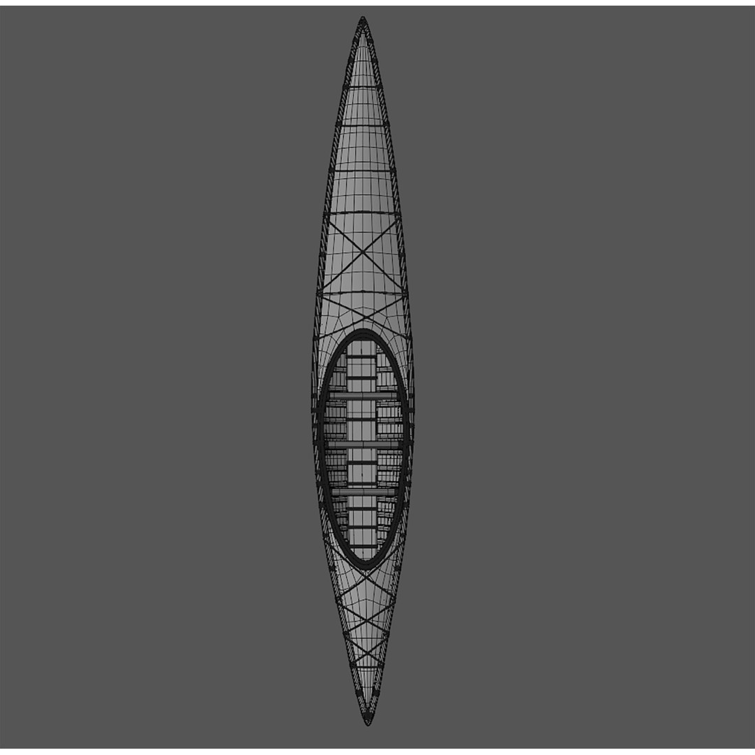 Kayak 3D Model – Realistic PBR Asset for Blender and Games