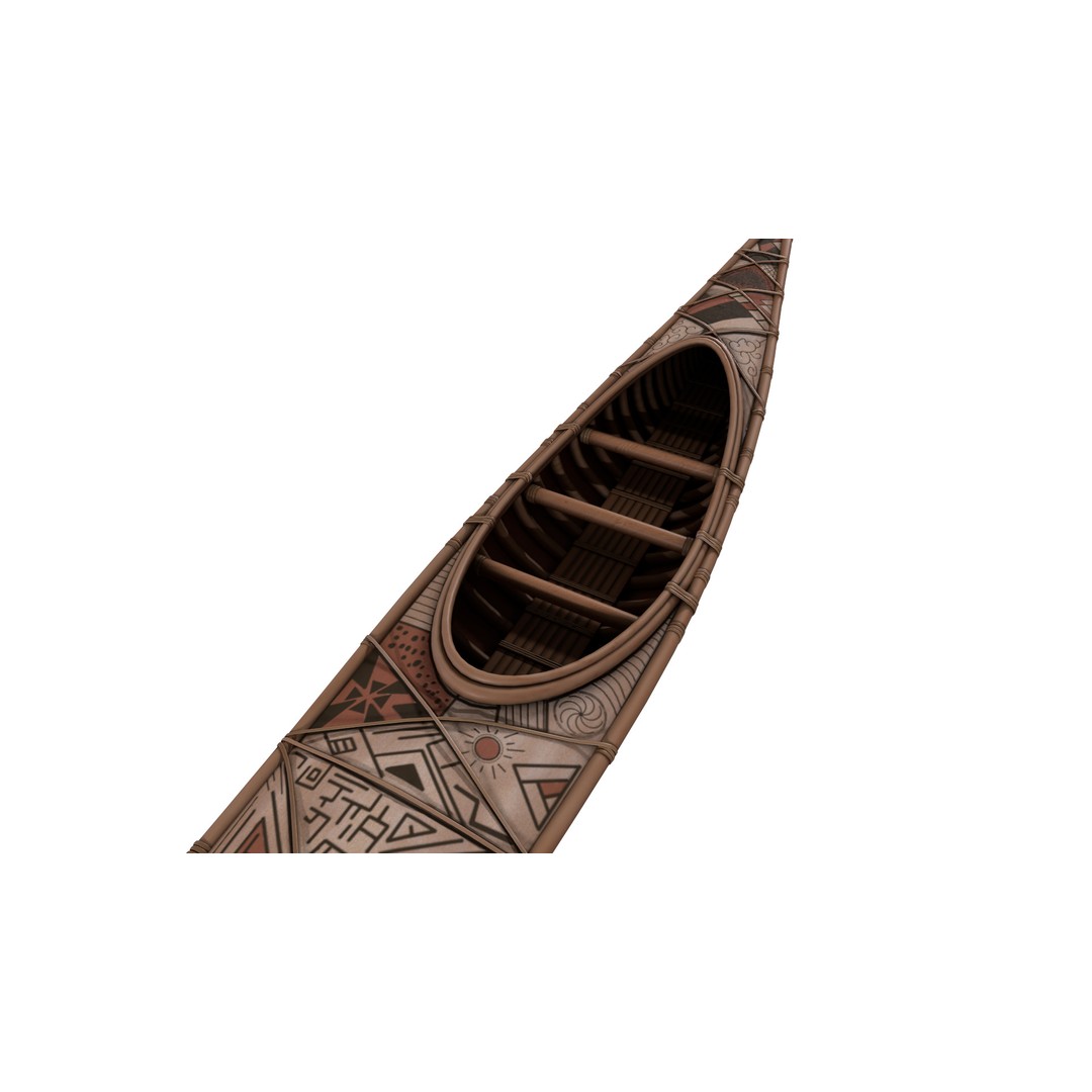 Kayak 3D Model – Realistic PBR Asset for Blender and Games - View 17