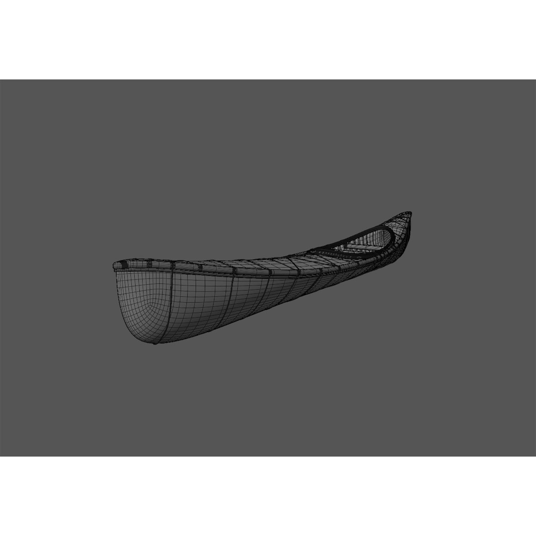 Kayak 3D Model – Realistic PBR Asset for Blender and Games - View 21