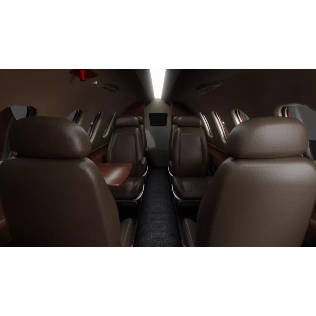 Embraer Phenom 300 3D Model – High Detail Aircraft with PBR Textures - View 11