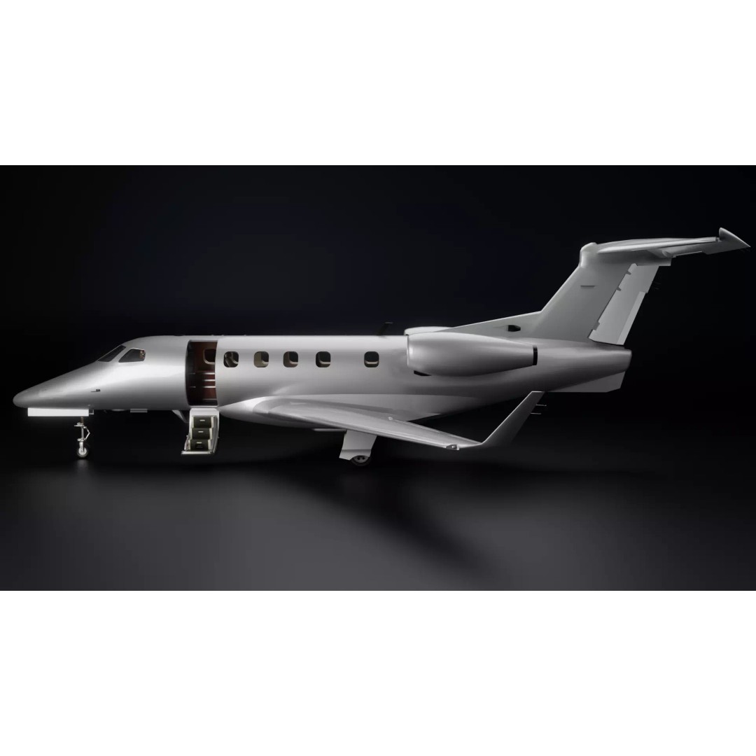 Embraer Phenom 300 3D Model – High Detail Aircraft with PBR Textures - View 12