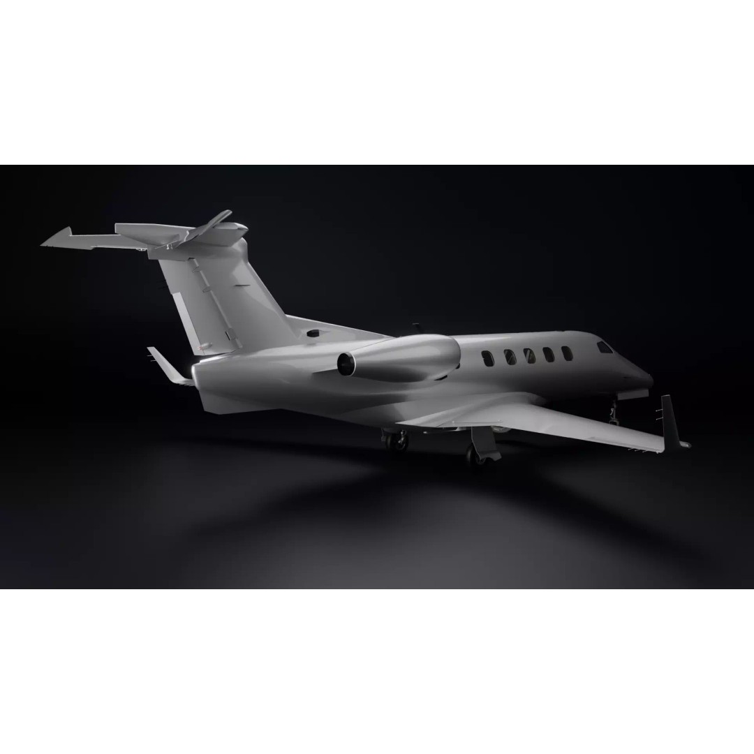 Embraer Phenom 300 3D Model – High Detail Aircraft with PBR Textures - View 15