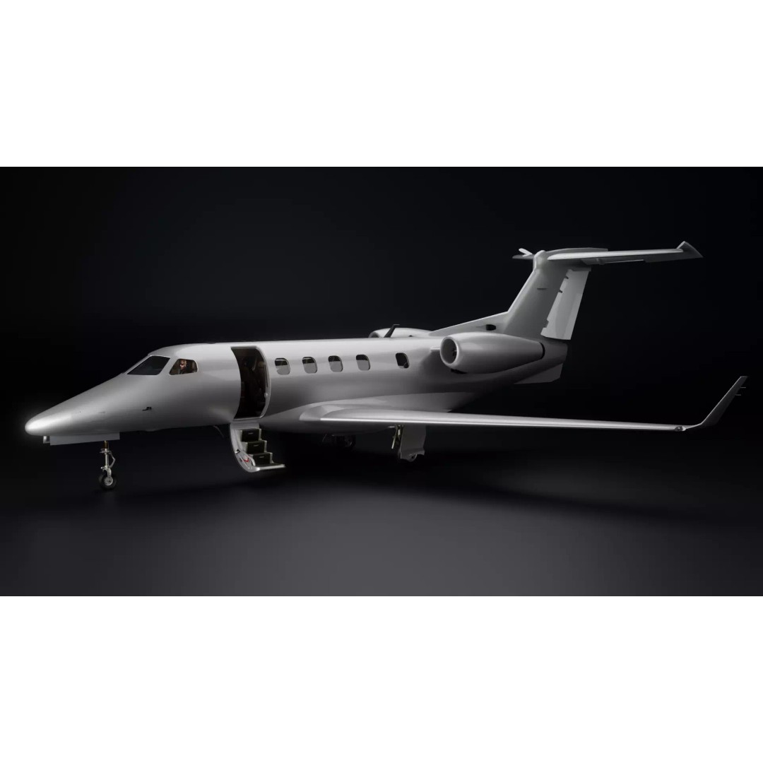 Embraer Phenom 300 3D Model – High Detail Aircraft with PBR Textures - View 2