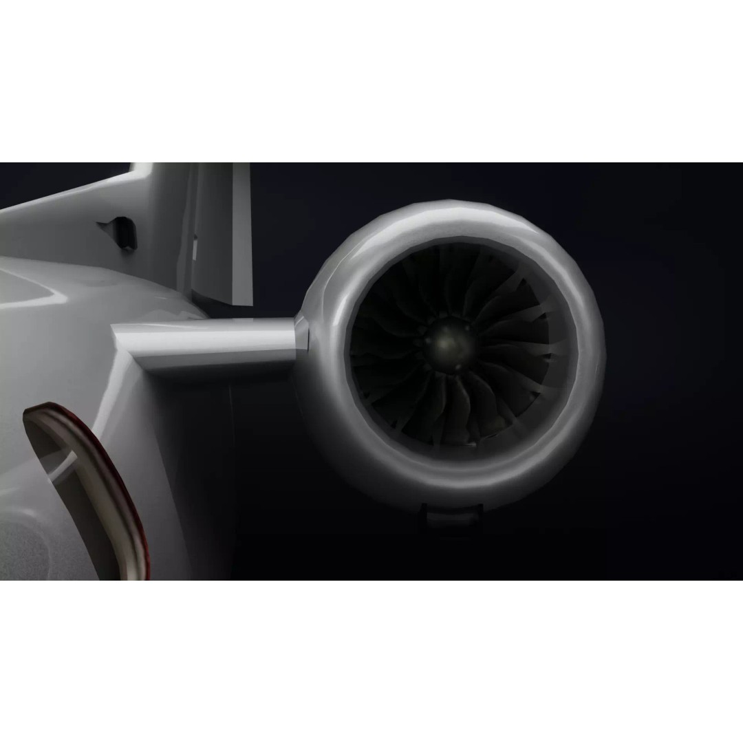 Embraer Phenom 300 3D Model – High Detail Aircraft with PBR Textures - View 20