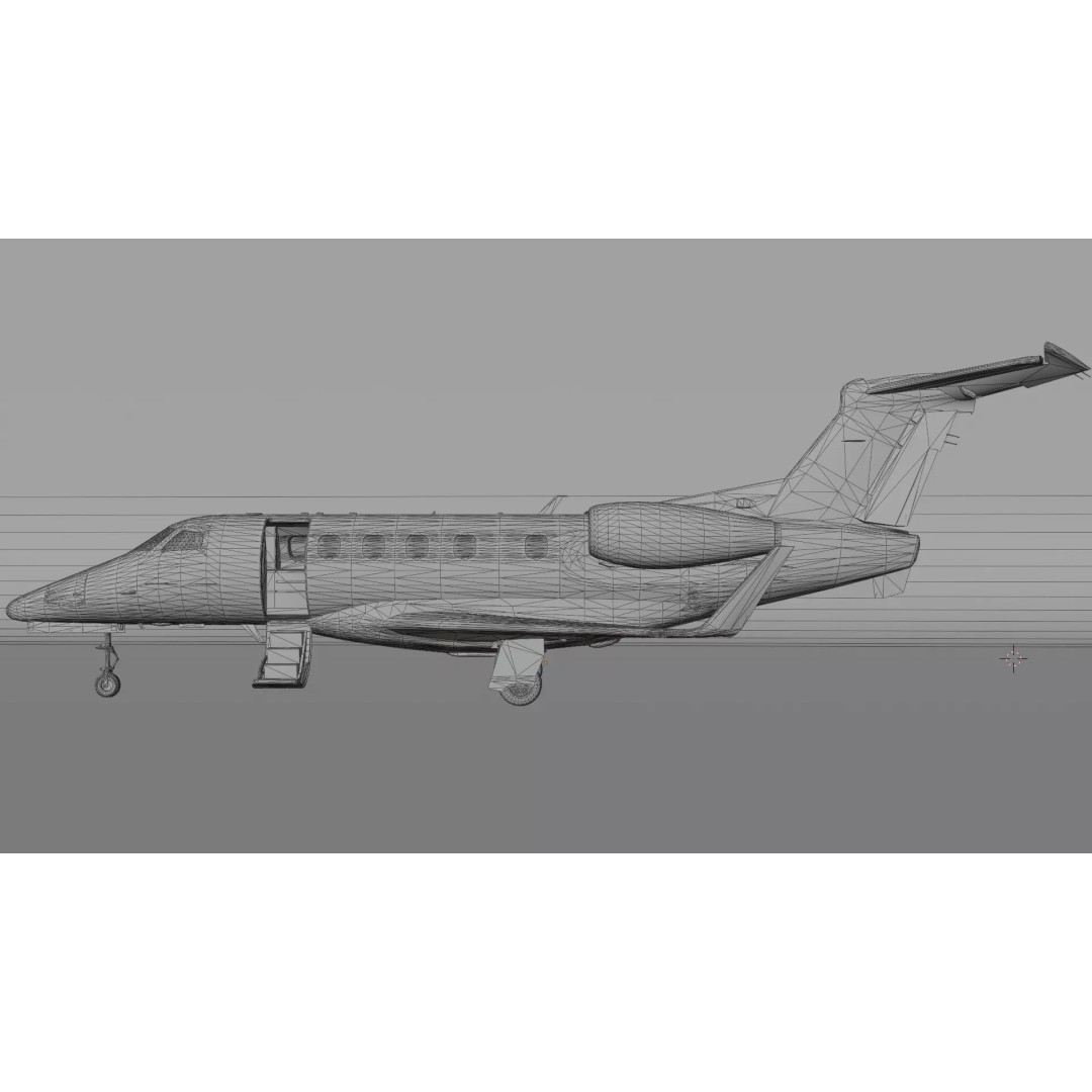 Embraer Phenom 300 3D Model – High Detail Aircraft with PBR Textures - View 23