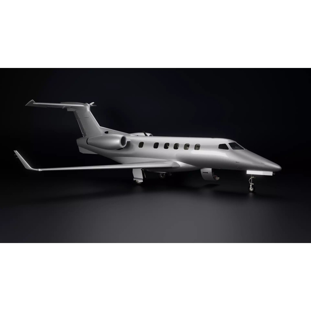 Embraer Phenom 300 3D Model – High Detail Aircraft with PBR Textures - View 4