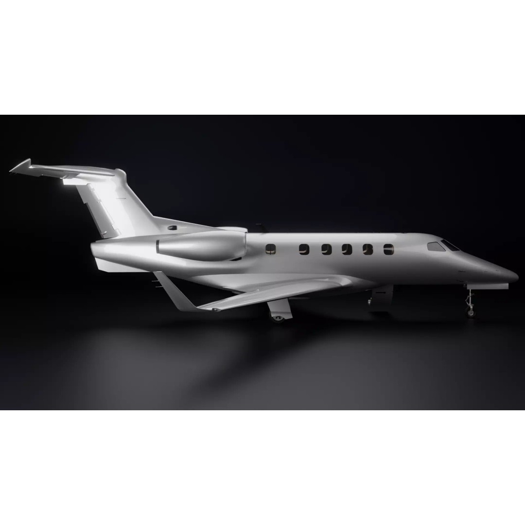 Embraer Phenom 300 3D Model – High Detail Aircraft with PBR Textures - View 5