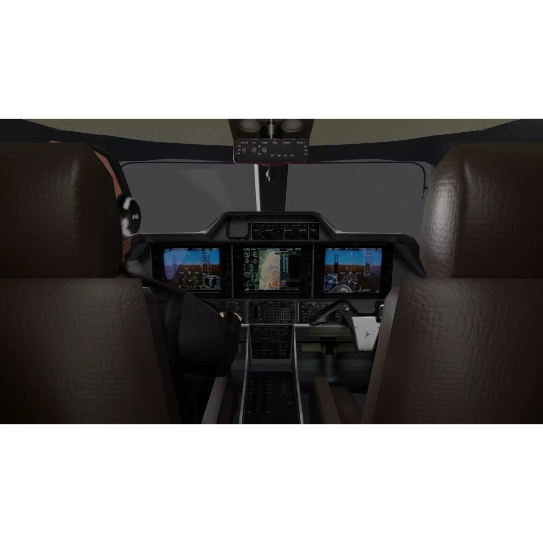 Embraer Phenom 300 3D Model – High Detail Aircraft with PBR Textures - View 7