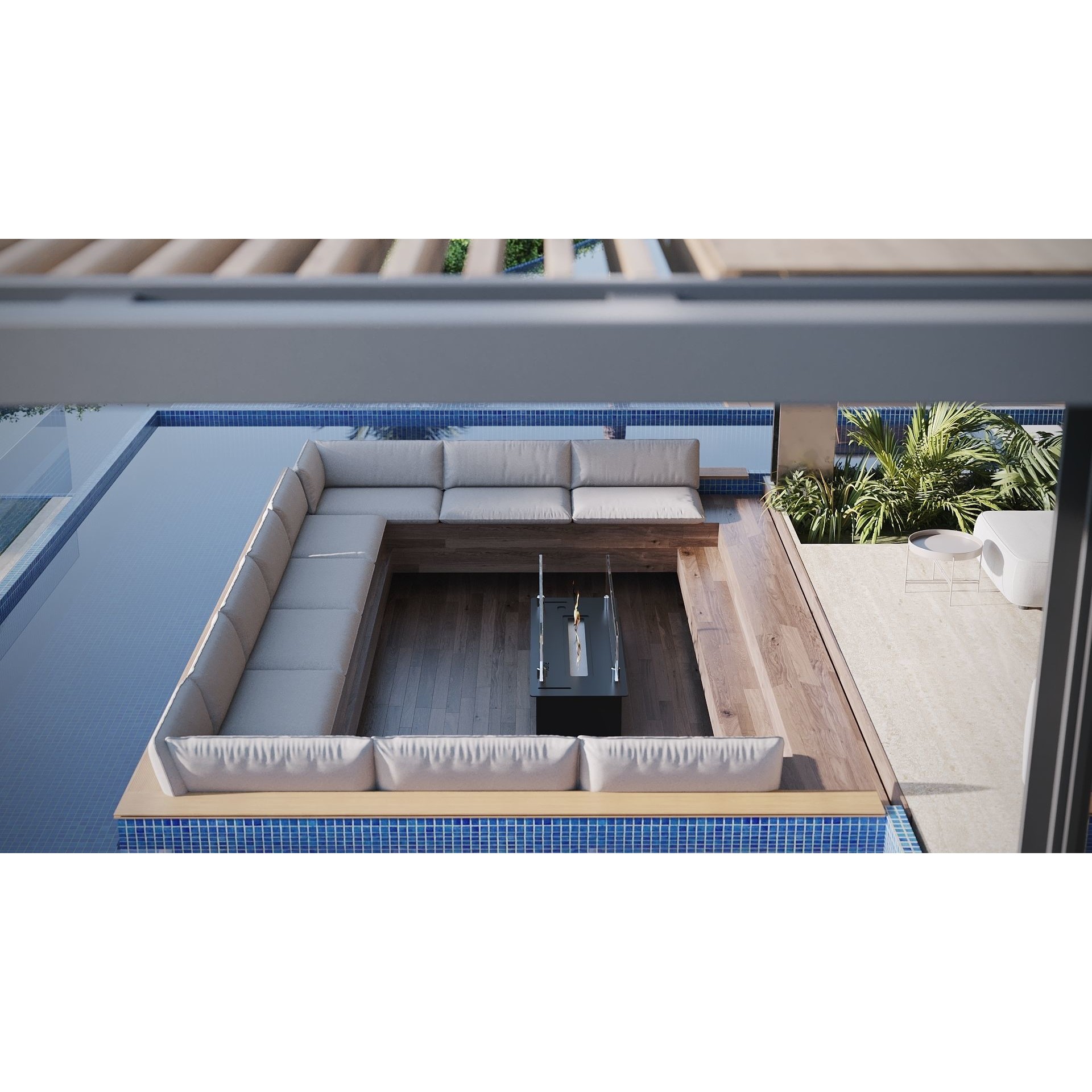 Hillside Villa House - Architectural 3D Model - View 10