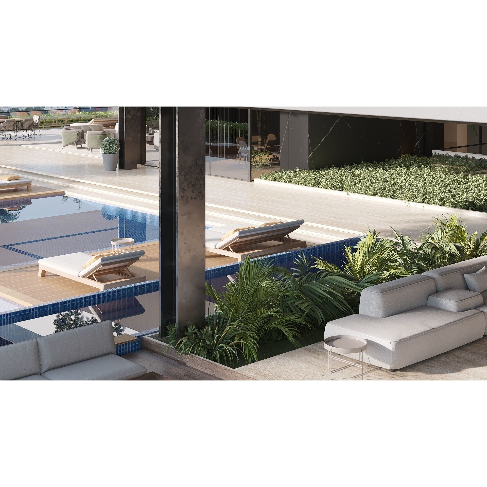 Hillside Villa House - Architectural 3D Model - View 5