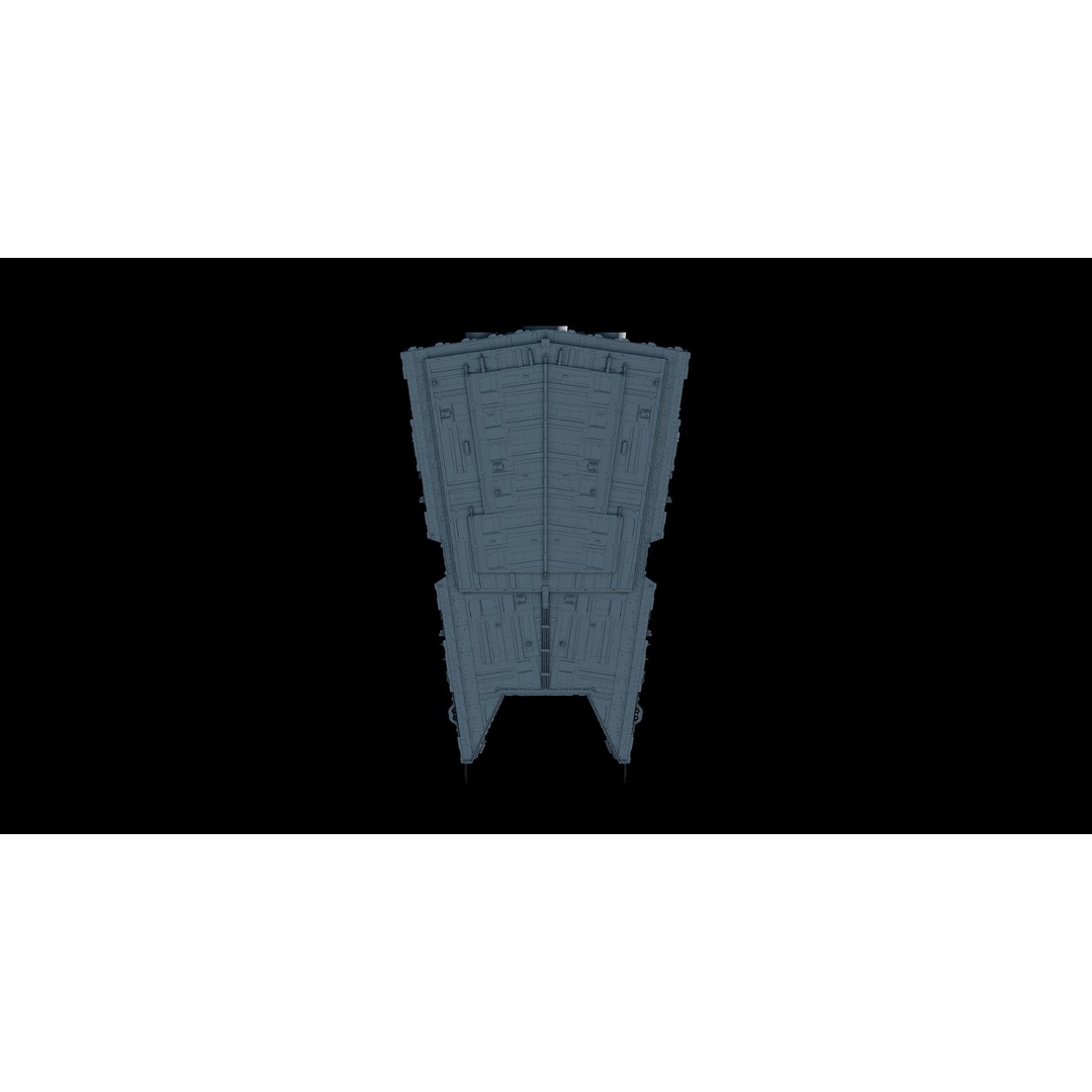 Gladiator-Class Star Destroyer 3D Model – High Poly Spaceship, FBX, OBJ - View 10