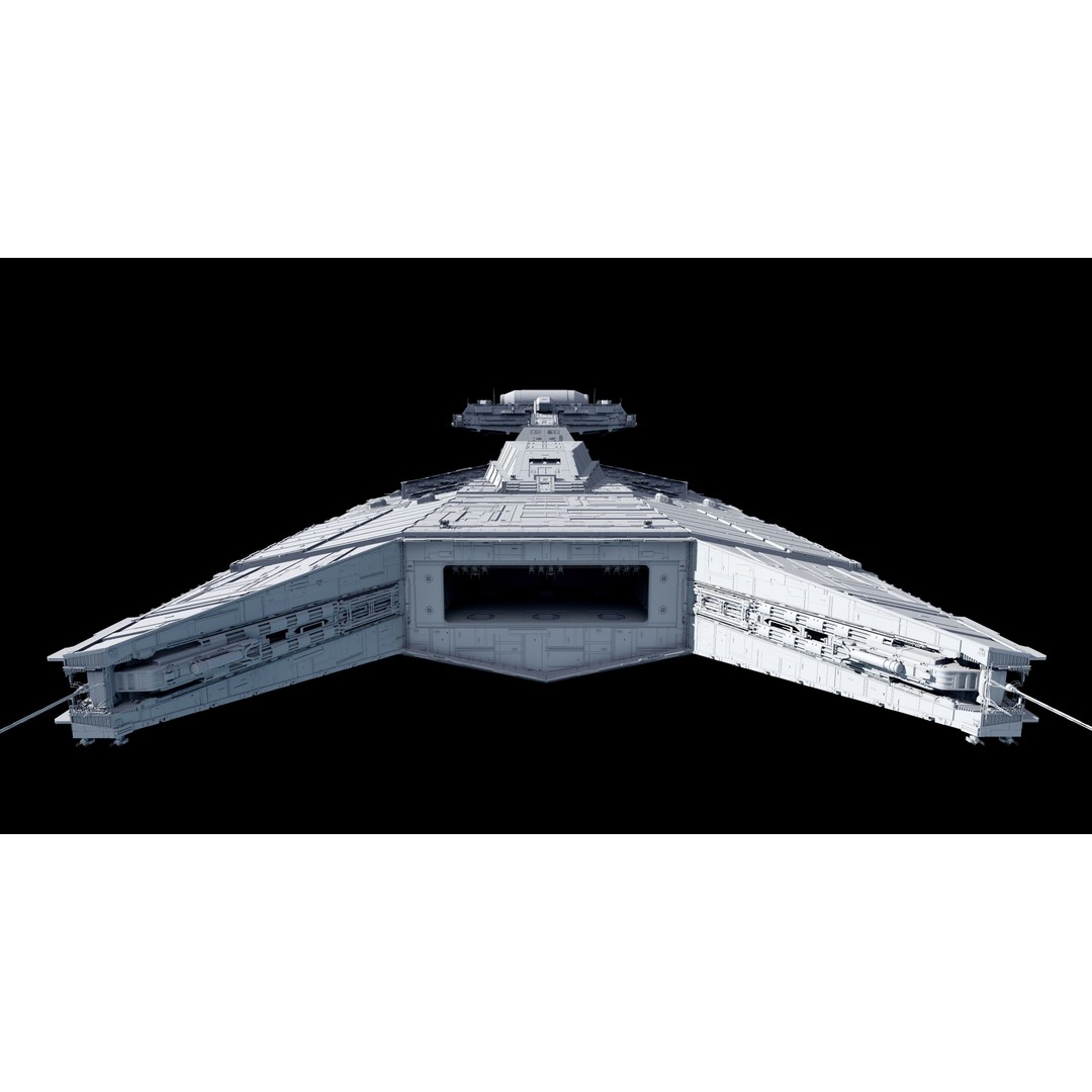 Gladiator-Class Star Destroyer 3D Model – High Poly Spaceship, FBX, OBJ - View 12