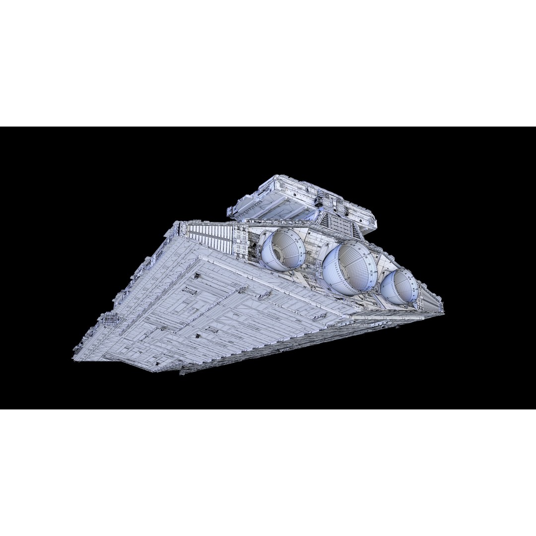 Gladiator-Class Star Destroyer 3D Model – High Poly Spaceship, FBX, OBJ - View 15