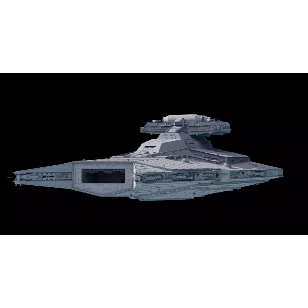 Gladiator-Class Star Destroyer 3D Model – High Poly Spaceship, FBX, OBJ - View 2