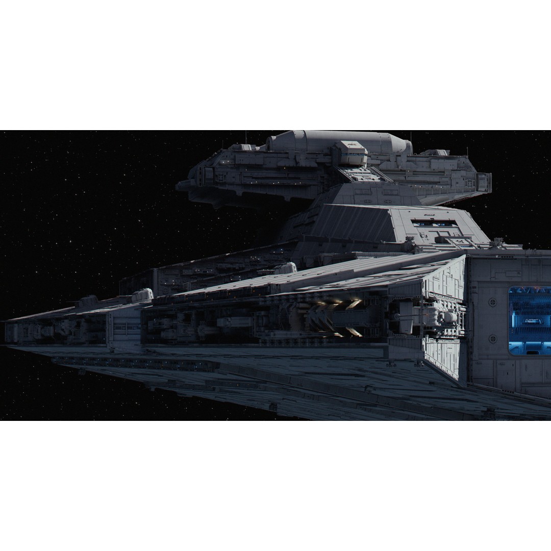 Gladiator-Class Star Destroyer 3D Model – High Poly Spaceship, FBX, OBJ - View 24