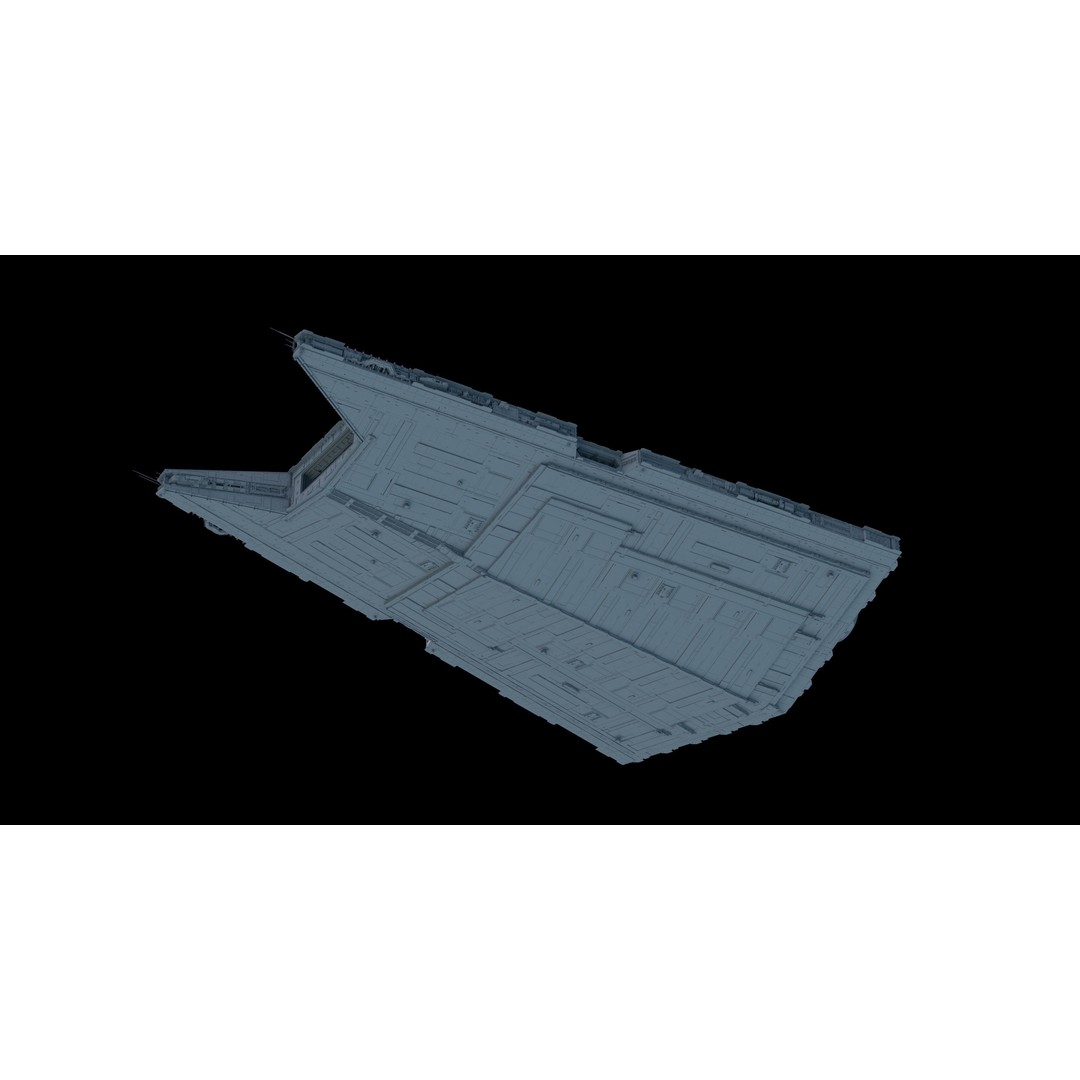 Gladiator-Class Star Destroyer 3D Model – High Poly Spaceship, FBX, OBJ - View 5