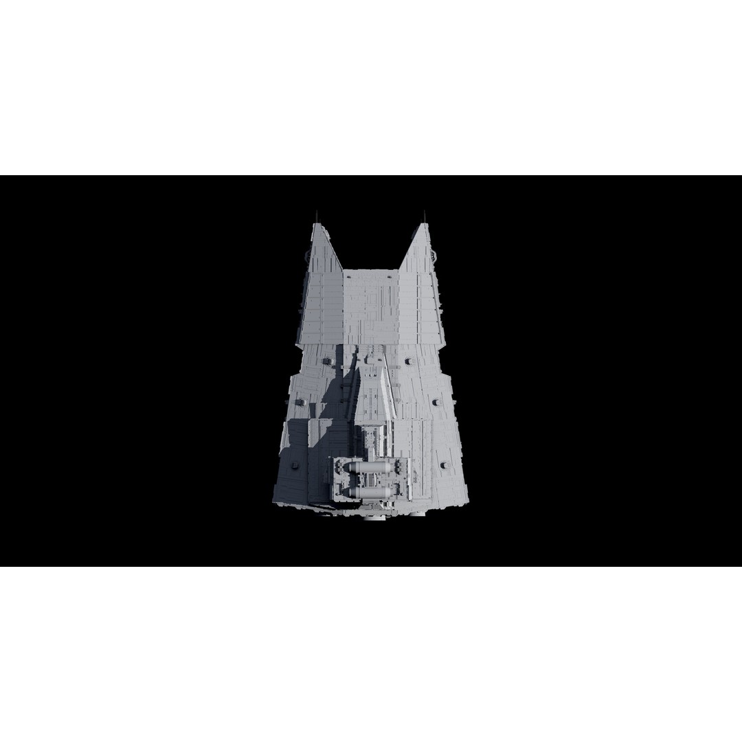 Gladiator-Class Star Destroyer 3D Model – High Poly Spaceship, FBX, OBJ - View 9