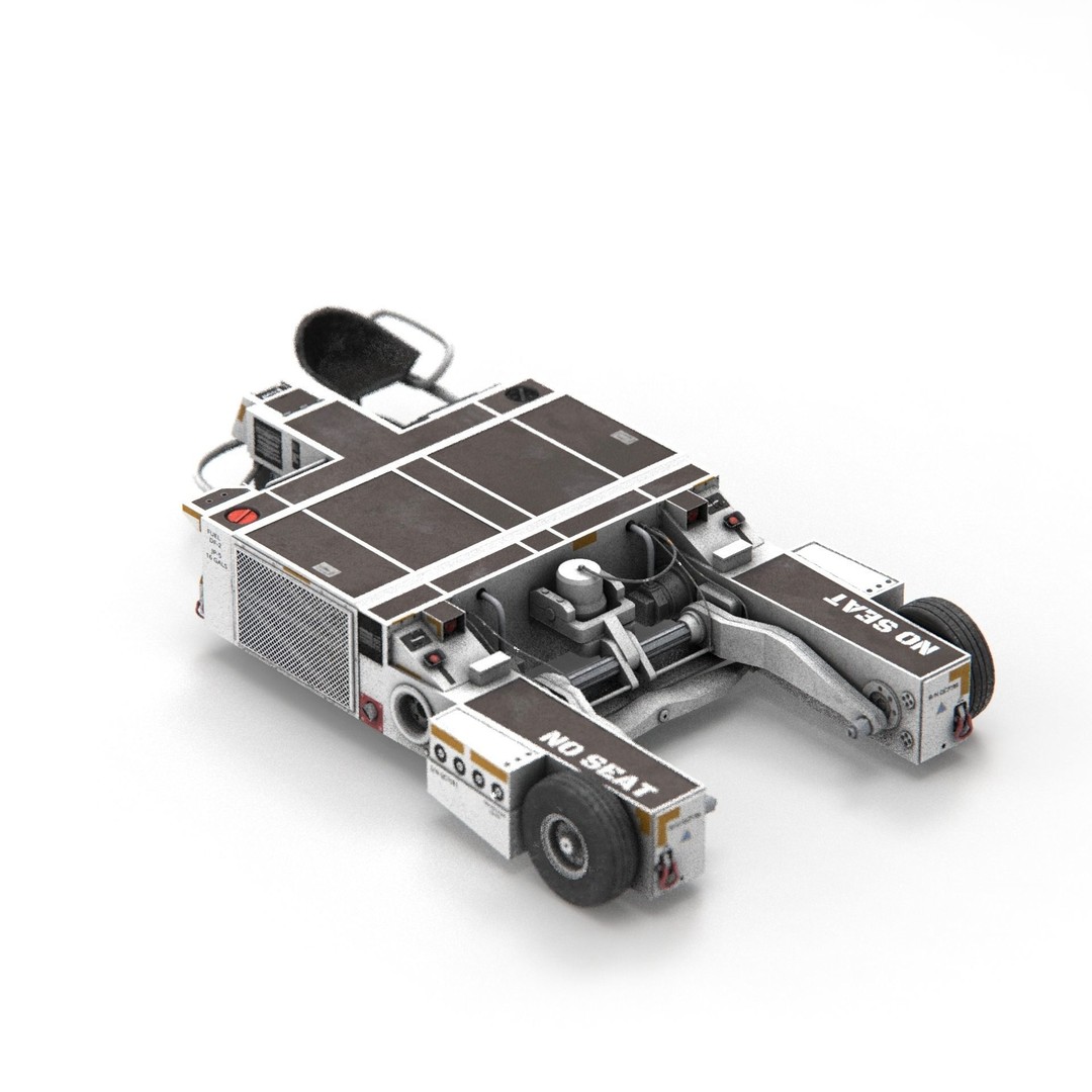 US NAVY Tractor AS32 3D Model – PBR Game-Ready Asset, Multiple Formats - View 12