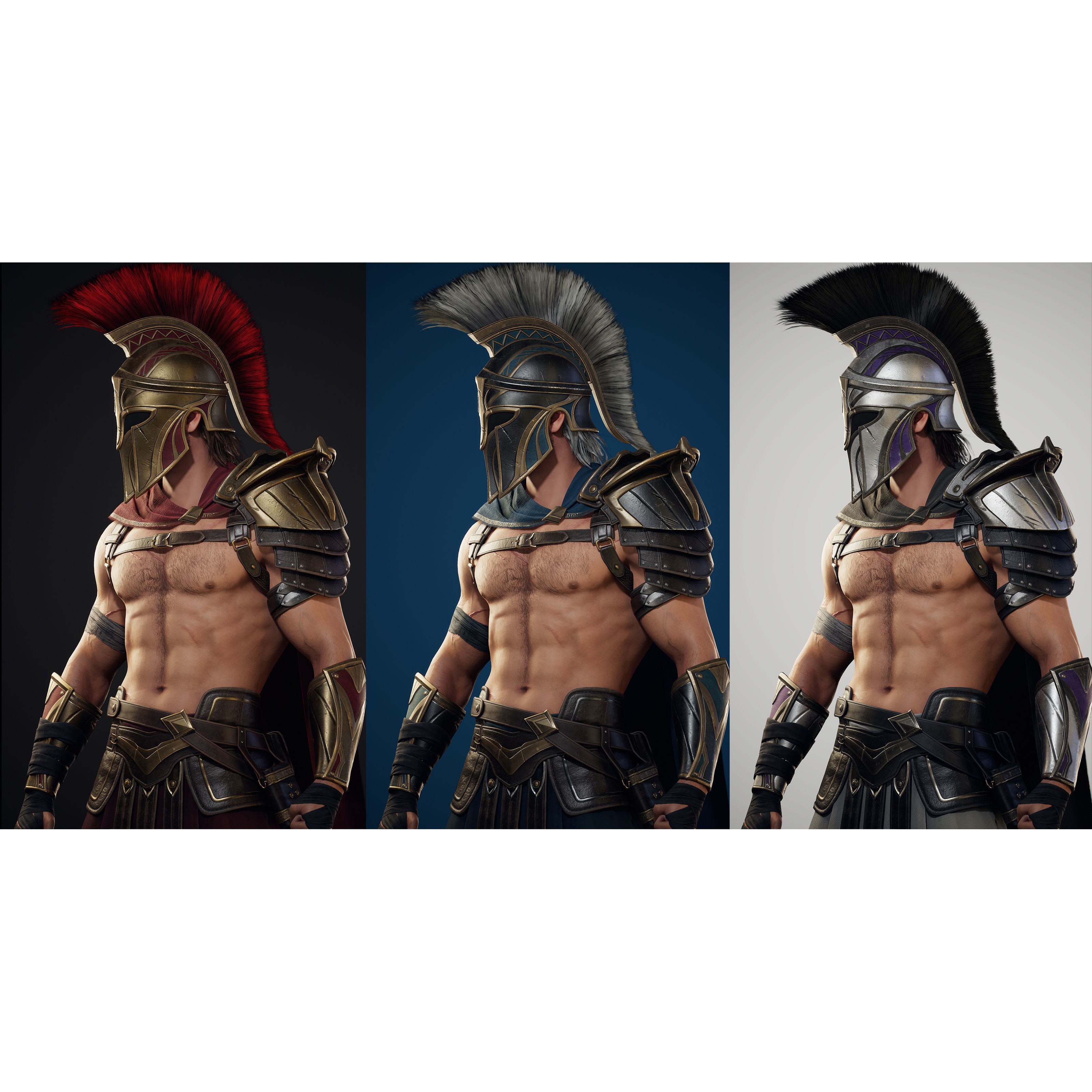 Spartan Hoplite - Low-Poly Game-Ready 3D Model - View 21