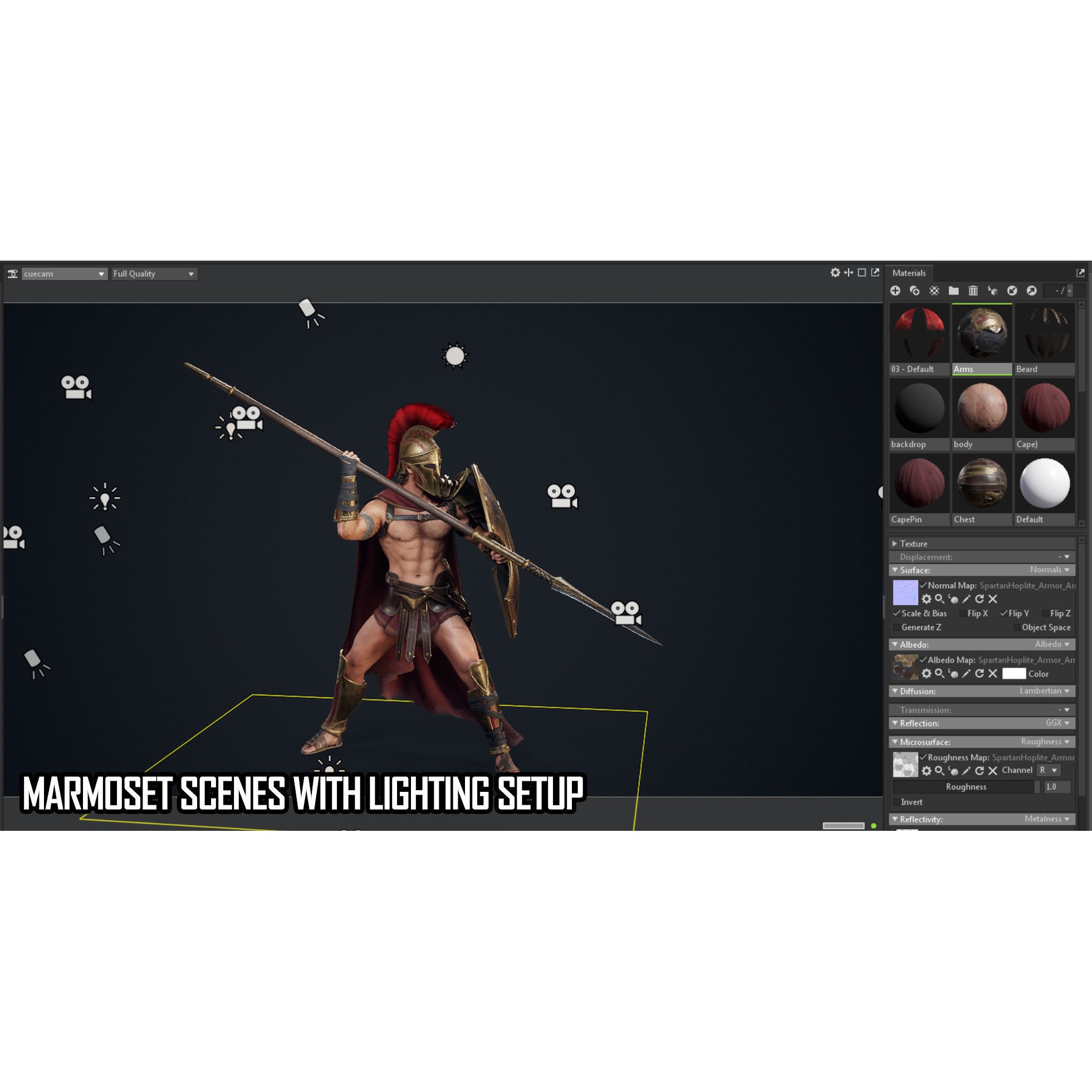 Spartan Hoplite - Low-Poly Game-Ready 3D Model - View 22