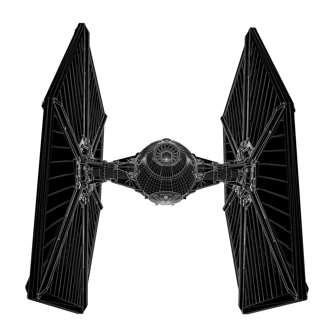 Star Wars Tie Fighter 3D Model – Low Poly Game Ready, FBX, OBJ - View 14