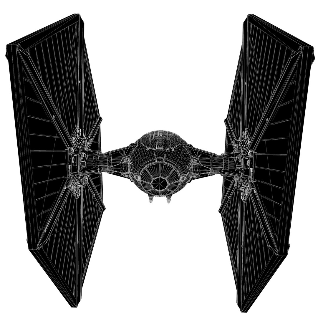 Star Wars Tie Fighter 3D Model – Low Poly Game Ready, FBX, OBJ - View 15