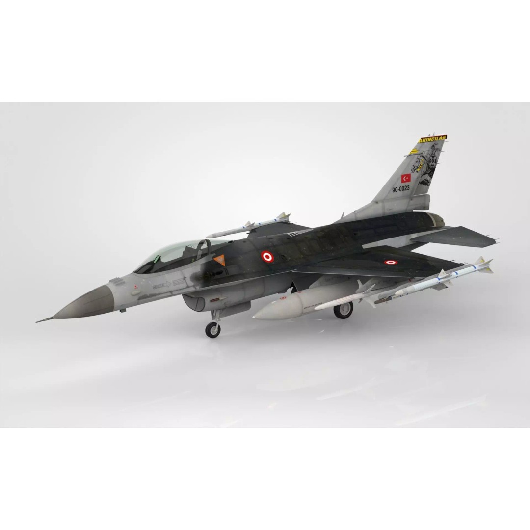 F-16 Fighting Falcon 3D Model – Low Poly Military Aircraft, FBX, OBJ - View 2