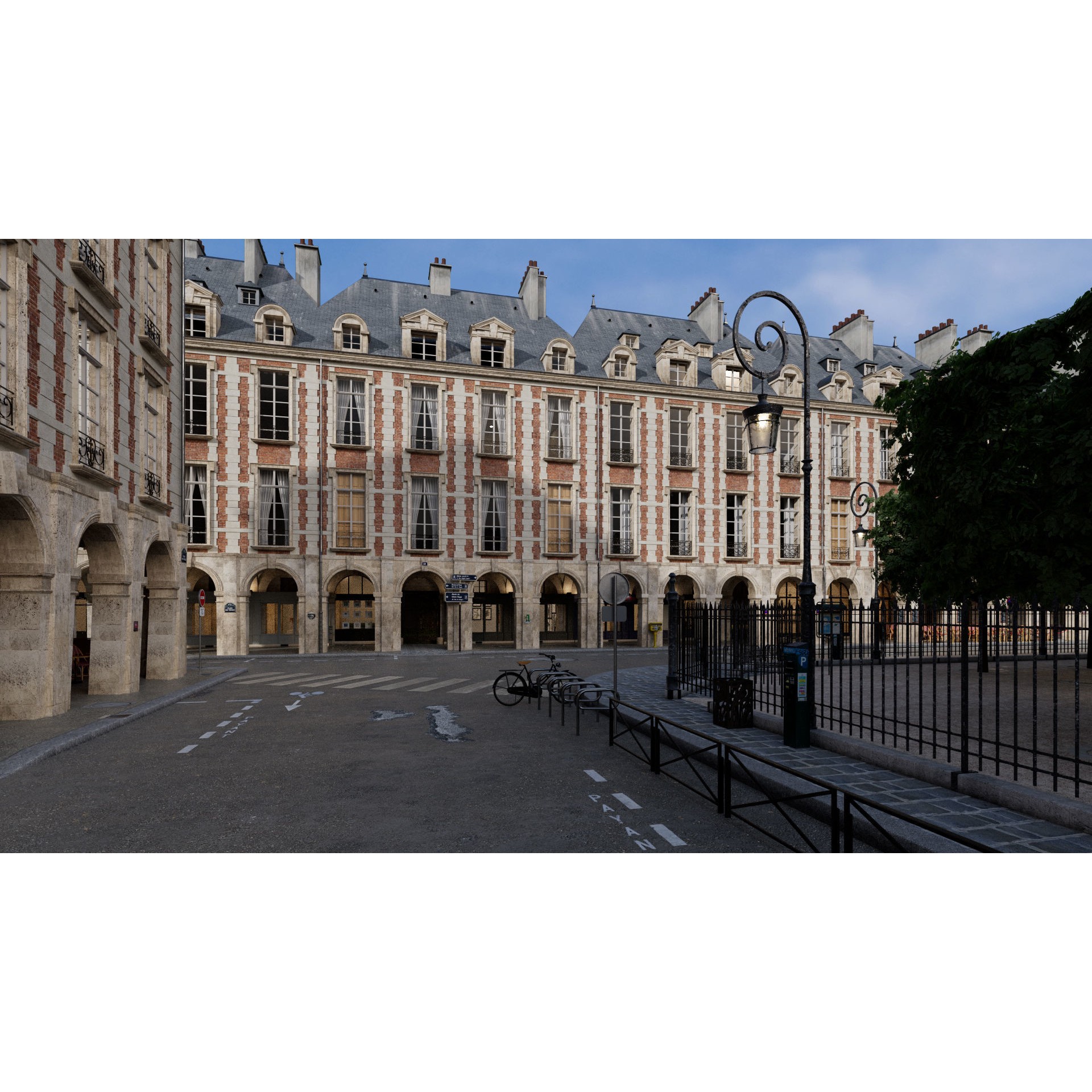 Paris Place des Vosges - Non Commercial License 3D Model - View 11