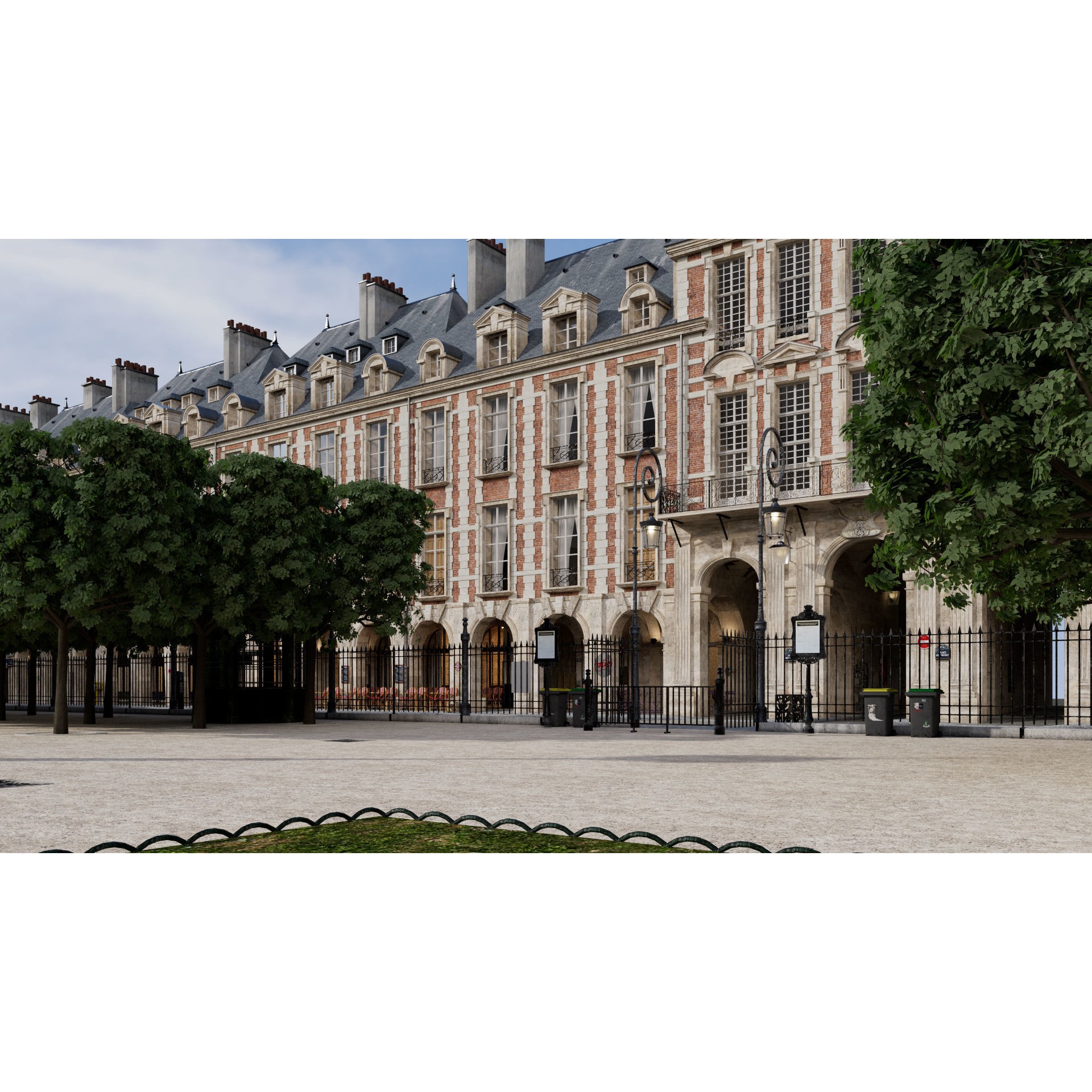 Paris Place des Vosges - Non Commercial License 3D Model - View 12