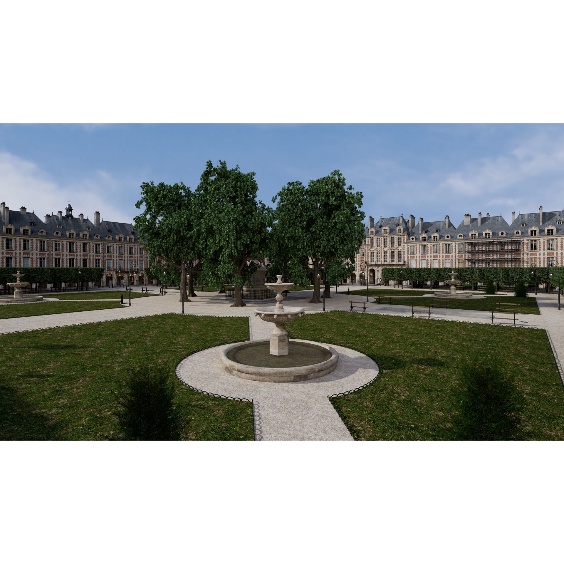 Paris Place des Vosges - Non Commercial License 3D Model - View 13