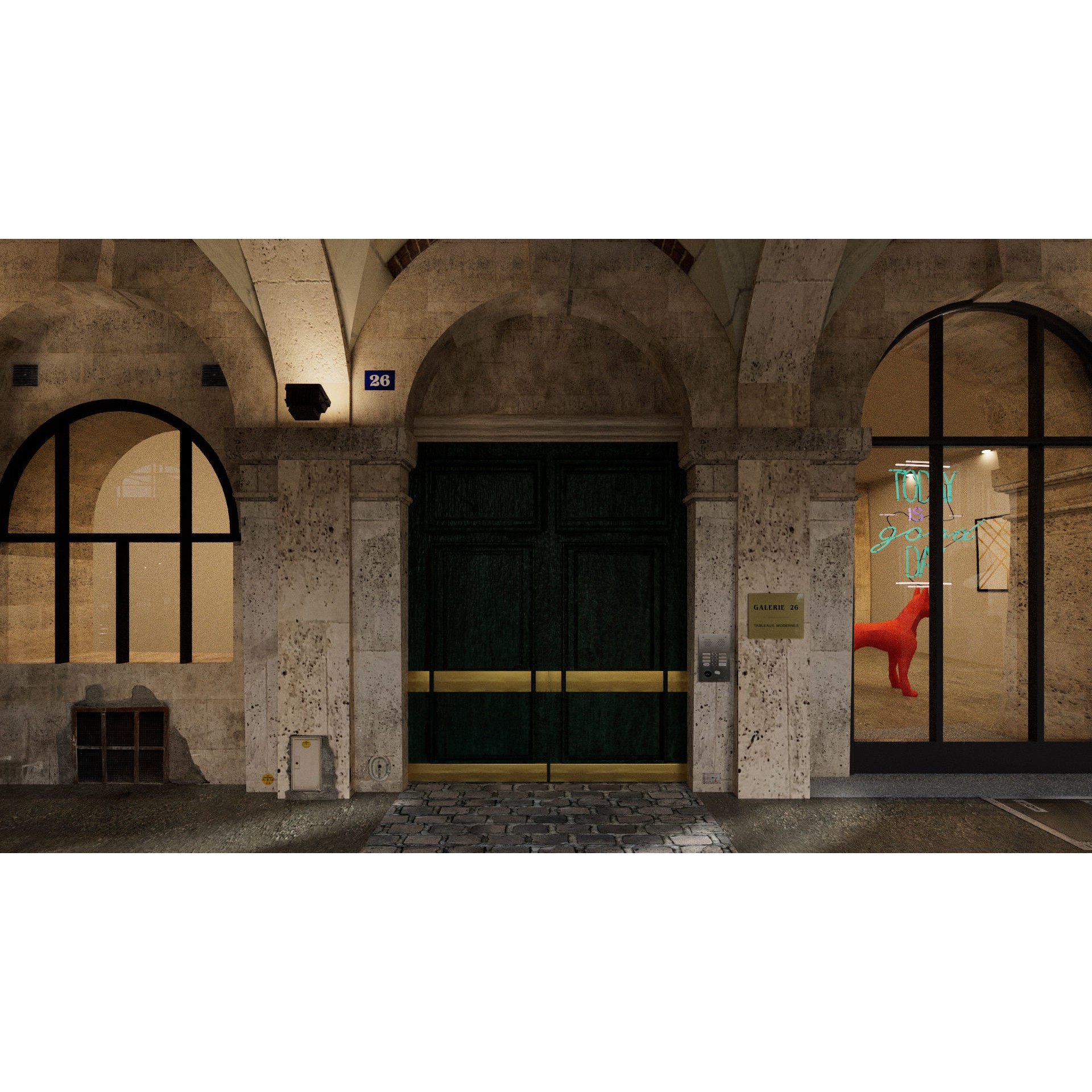 Paris Place des Vosges - Non Commercial License 3D Model - View 25