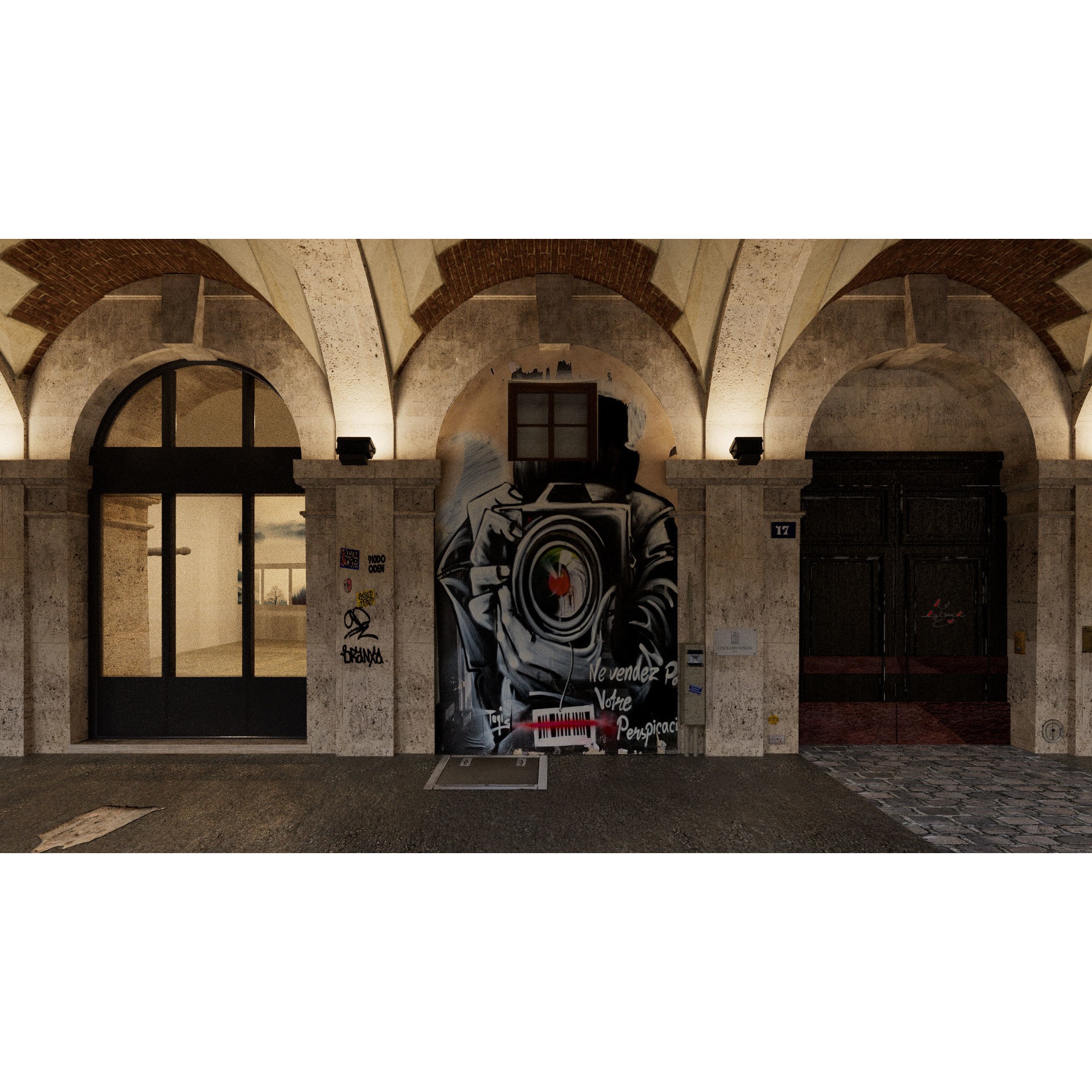 Paris Place des Vosges - Non Commercial License 3D Model - View 26