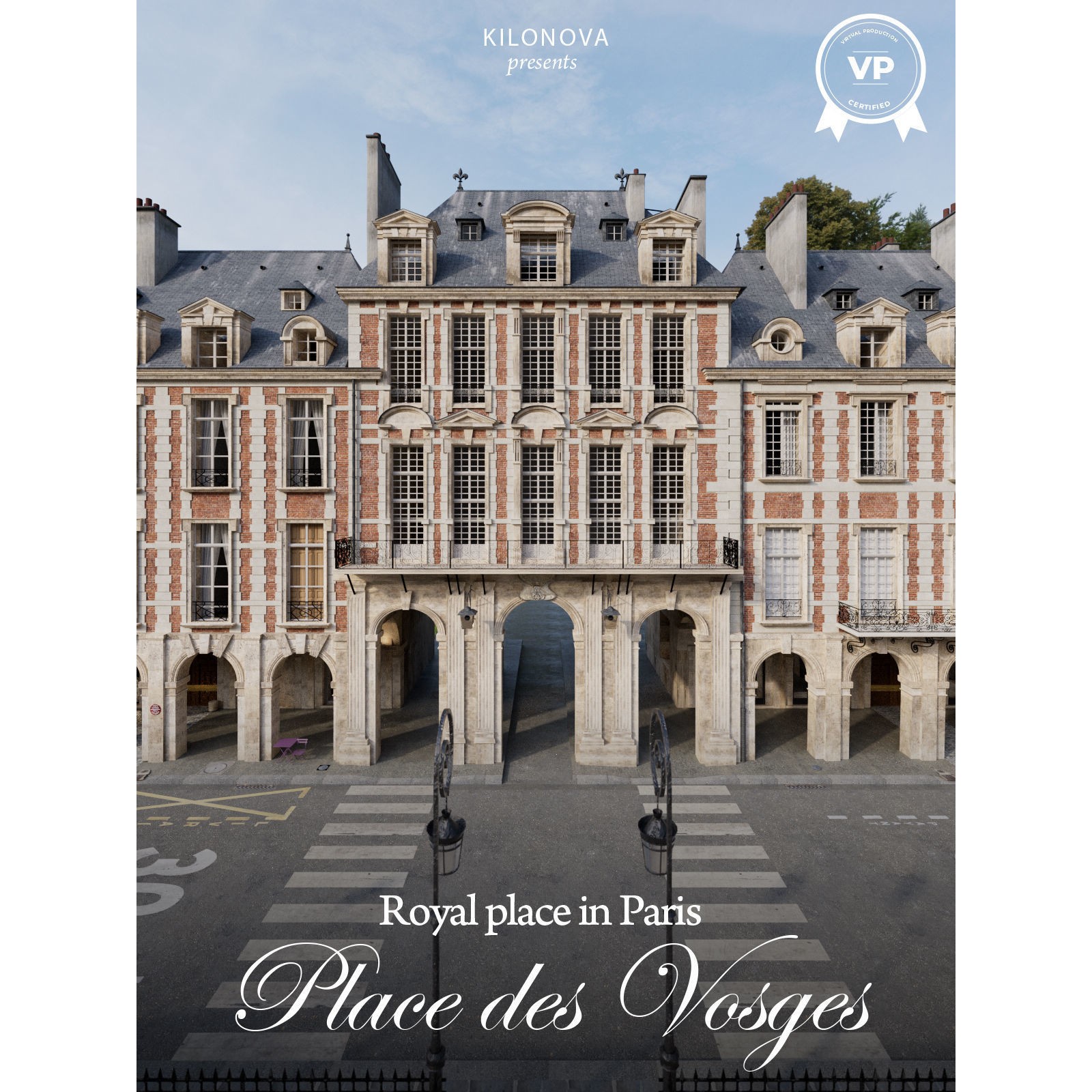 Paris Place des Vosges - Non Commercial License 3D Model - View 3