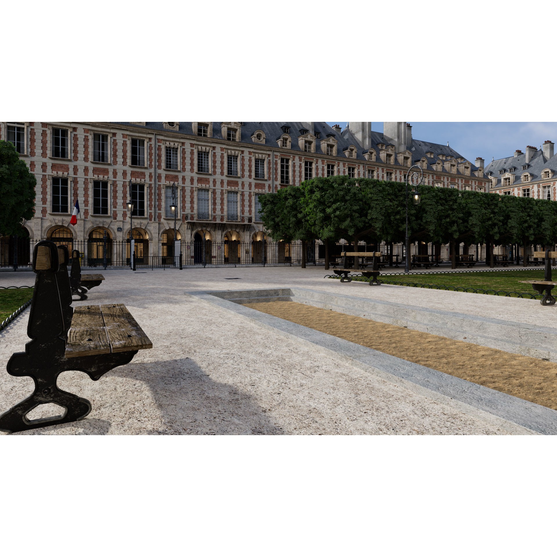Paris Place des Vosges - Non Commercial License 3D Model - View 35