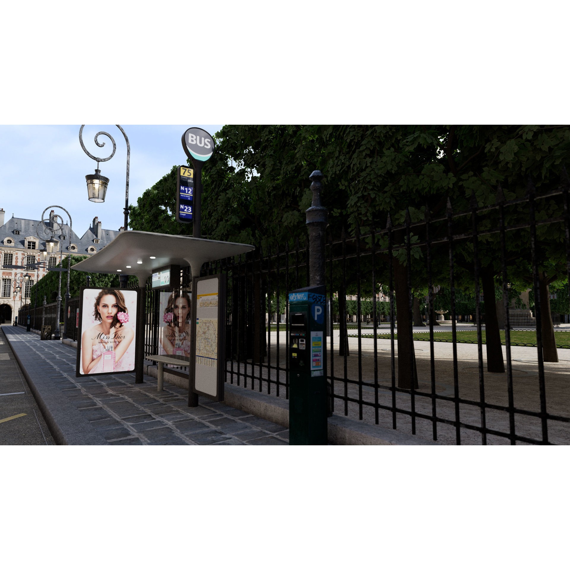 Paris Place des Vosges - Non Commercial License 3D Model - View 39