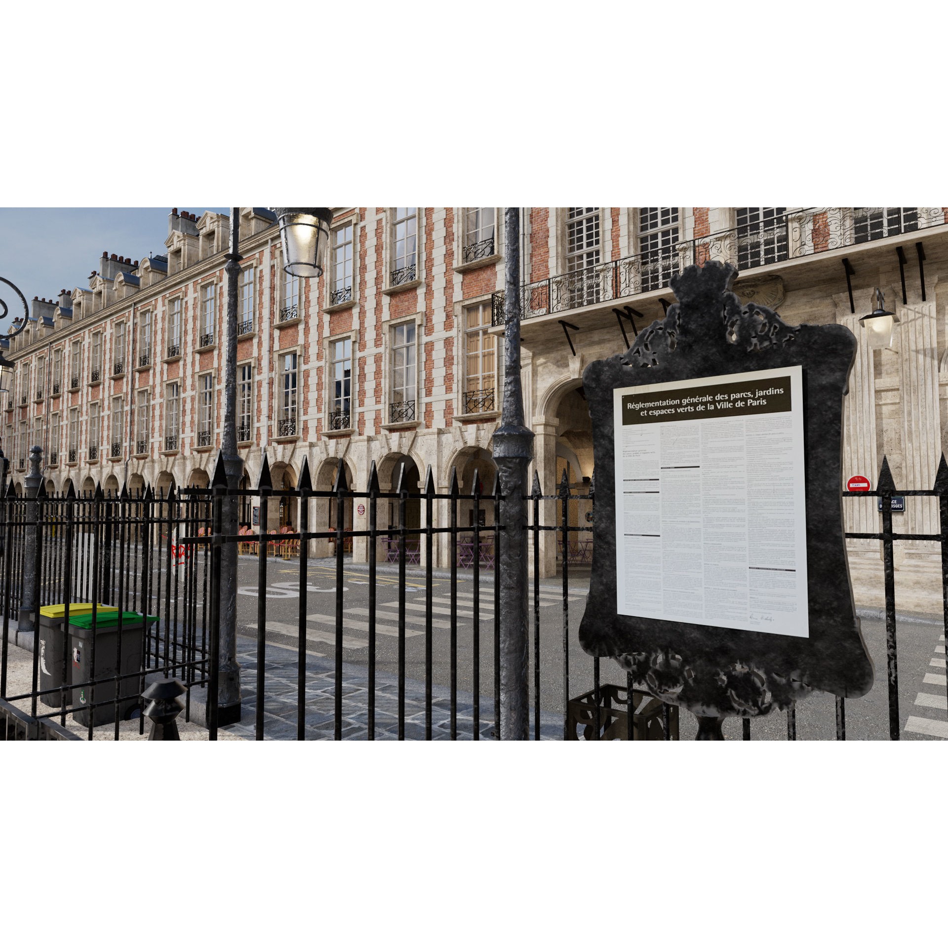 Paris Place des Vosges - Non Commercial License 3D Model - View 40