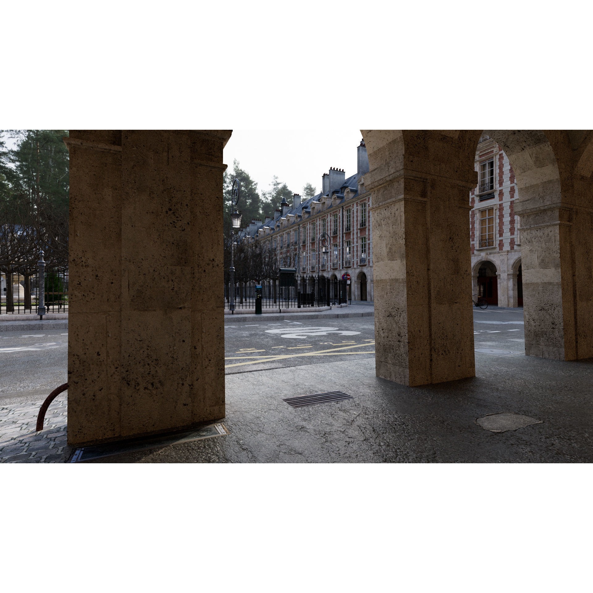 Paris Place des Vosges - Non Commercial License 3D Model - View 44