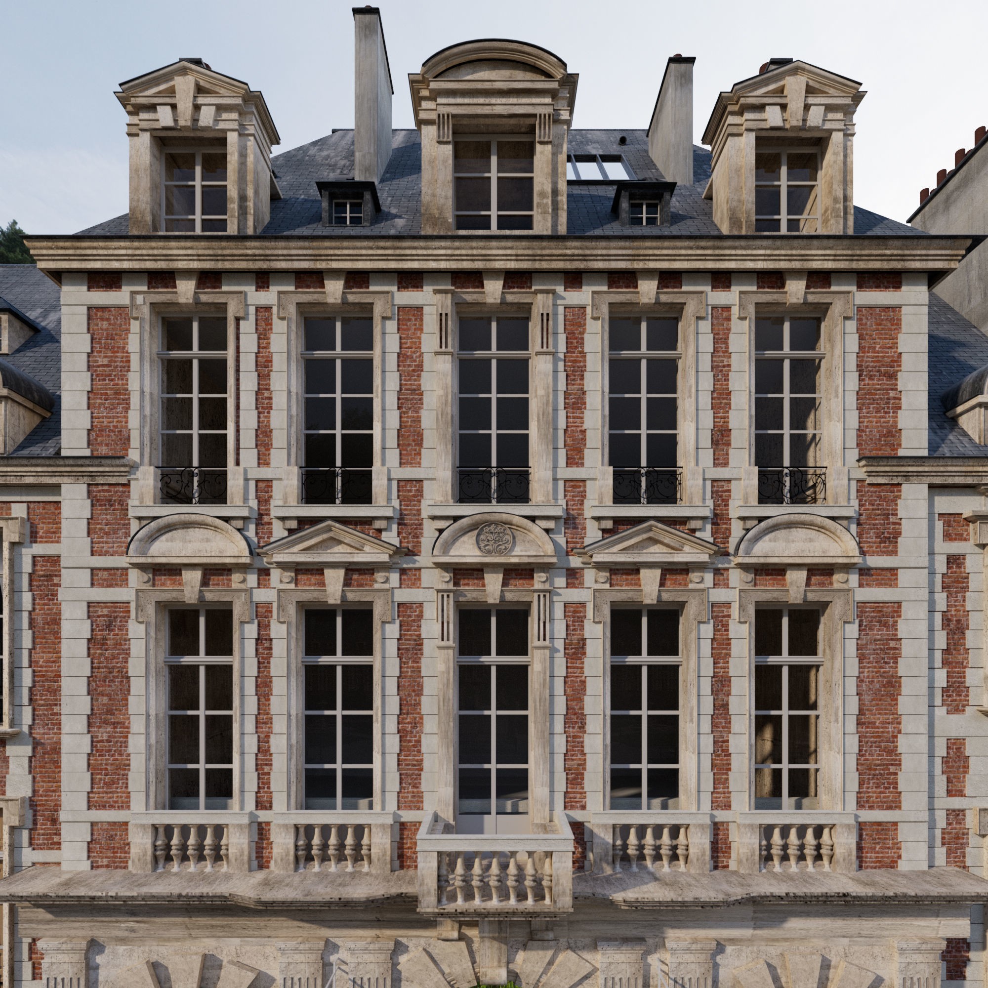 Paris Place des Vosges - Non Commercial License 3D Model - View 47